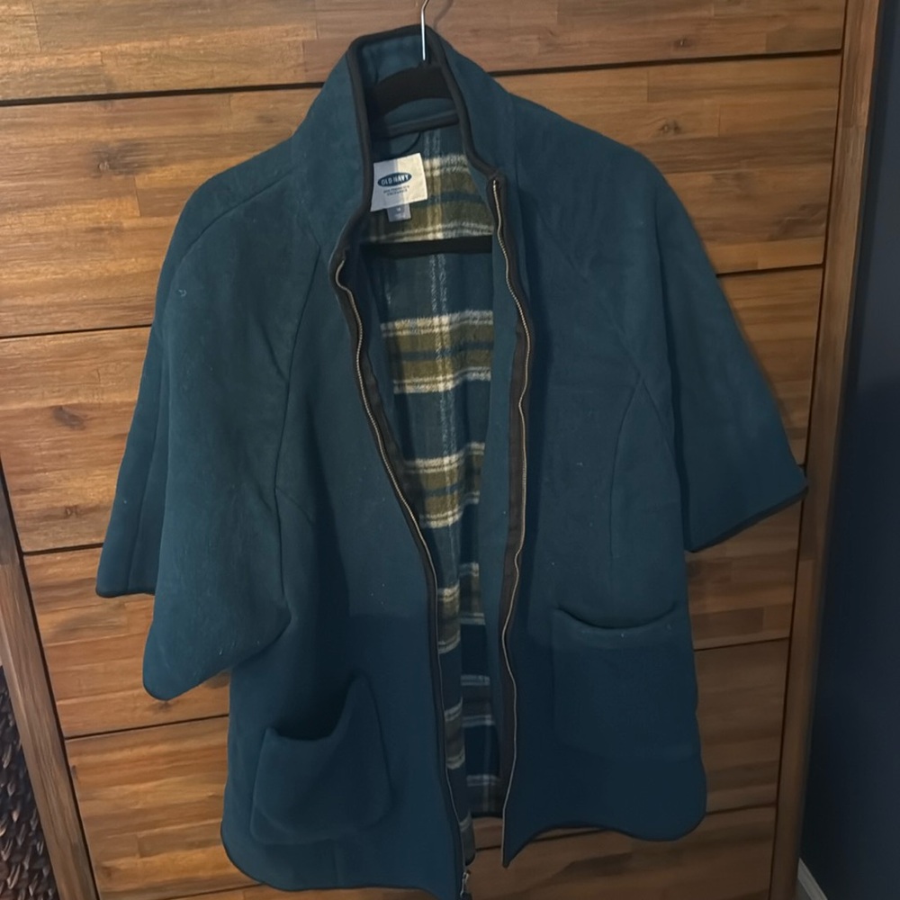 Teal Fleece Topper from Old Navy
